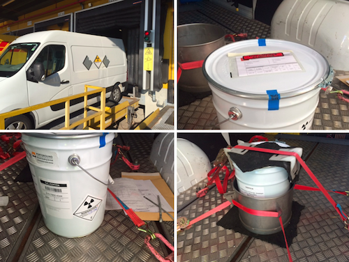 ANGELFREIGHT (Germany) handles a shipment of Plutonium samples for the NMCC in Japan
