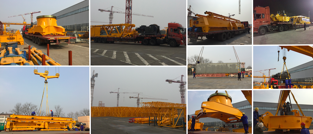 GAMA INTERMODAL (Turkey) moves 1.144 Tons Tower cranes for Expo2017