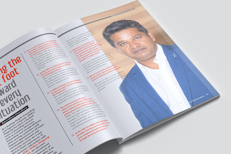 Gopi R., CEO at Shiftco Shipping and Logistics interviewed by Logistics Insider magazine