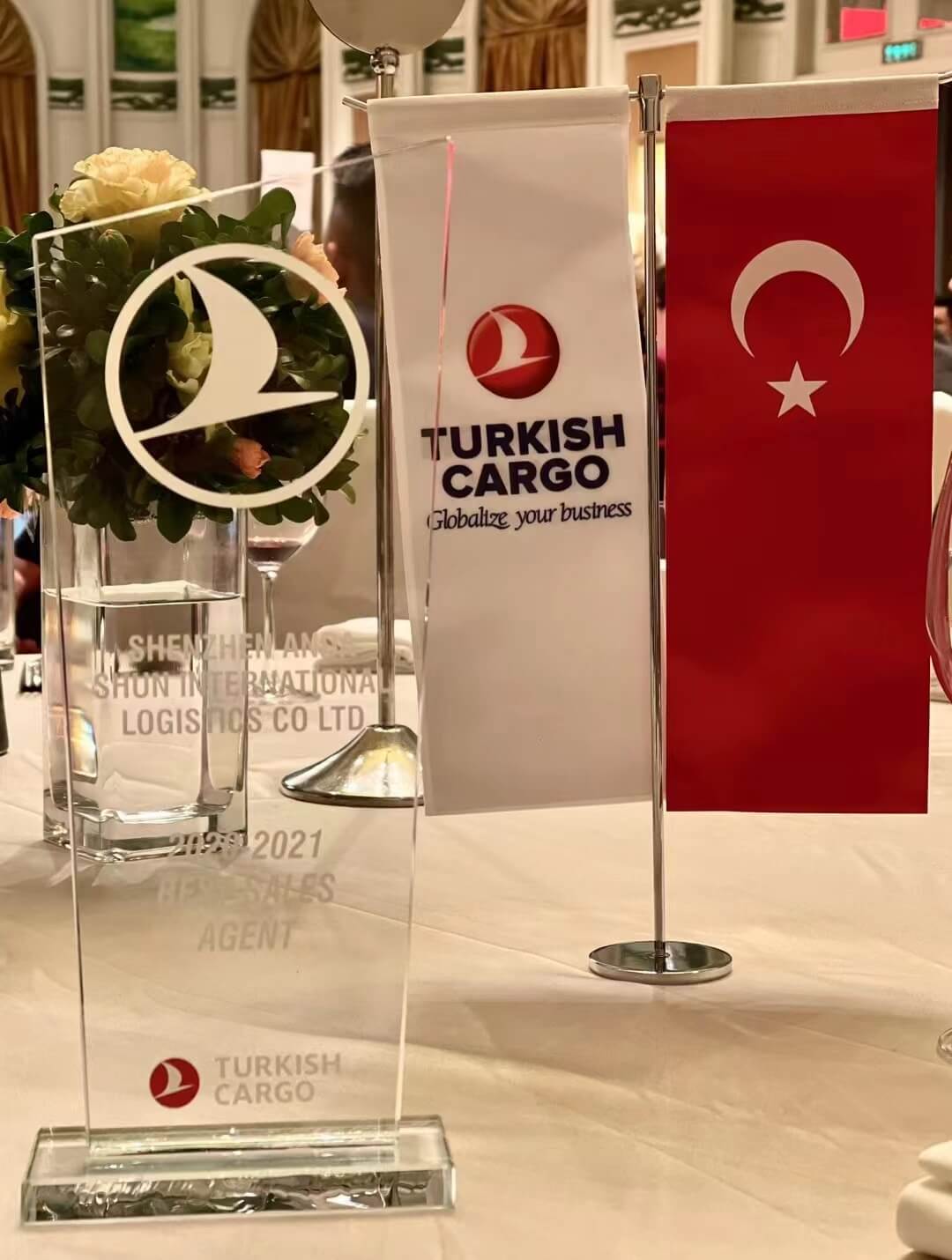 CIMC ANDA SHUN (China) awarded as Best Sales Agent 2021 by Turkish Cargo