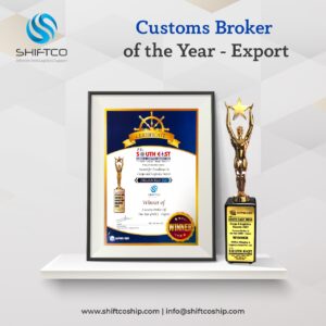 SHIFTCO SHIPPING (India, Sri Lanka) awarded Custom Broker of the Year