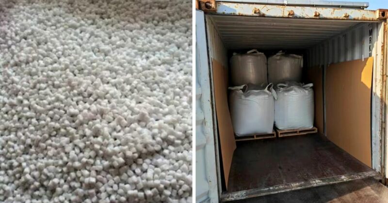 DCS DAH STAR LOGISTICS (China) and AKTIS (Greece) ship 500 big bags of PET resine