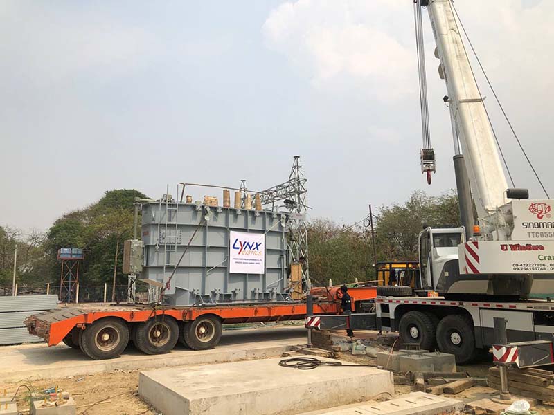 LYNXGISTICS (Myanmar) transports Transformer Unit through 465 challenging KM